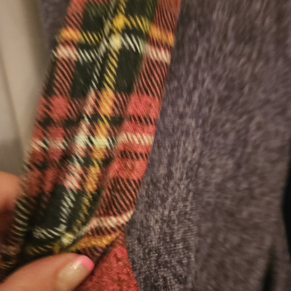 Sweater dress with matching scarf
